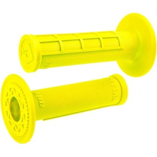 Poignées ODI 1/2 gaufré jaune fluo