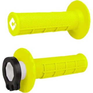 Manopole ODI V2 LOCK-IN semi zigrinate giallo fluo