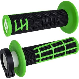 Poignées ODI V2 LOCK-IN 2.0 gaufré vert/noir