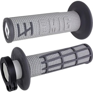 ODI V2 LOCK-IN 2.0 Griffe, geriffelt, grau/graphit