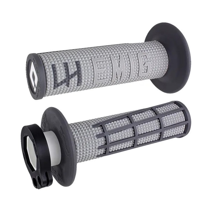 ODI V2 LOCK-IN 2.0 Griffe, geriffelt, grau/graphit