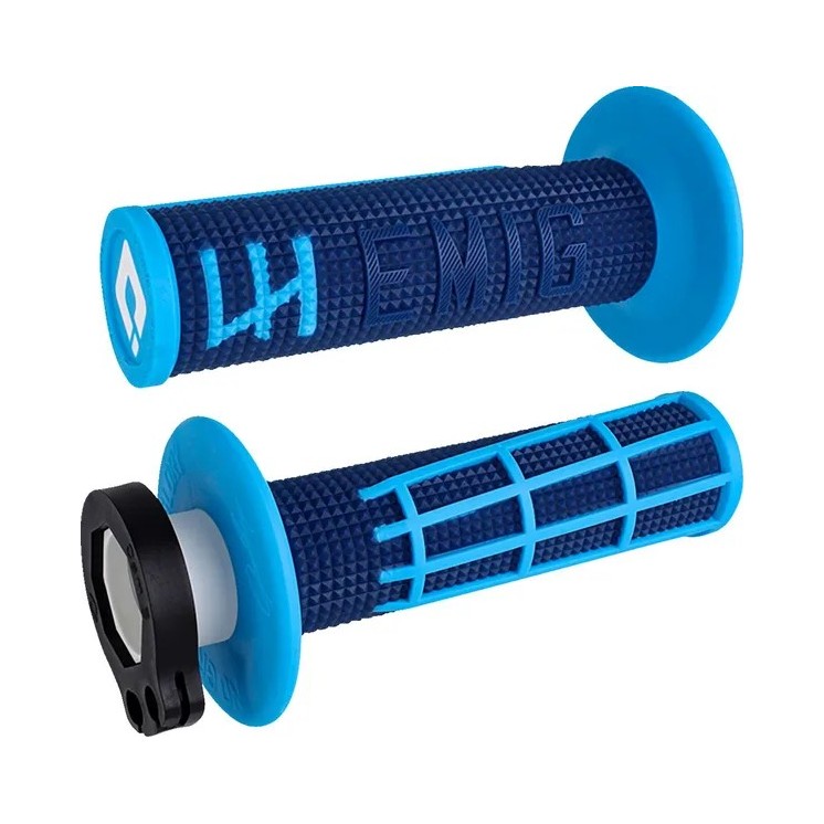 Manopole ODI V2 LOCK-IN 2.0 zigrinate blu/ciano